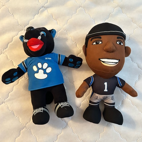 Carolina Panthers Plush Sir Purr & Cam Newton - Picture 1 of 6